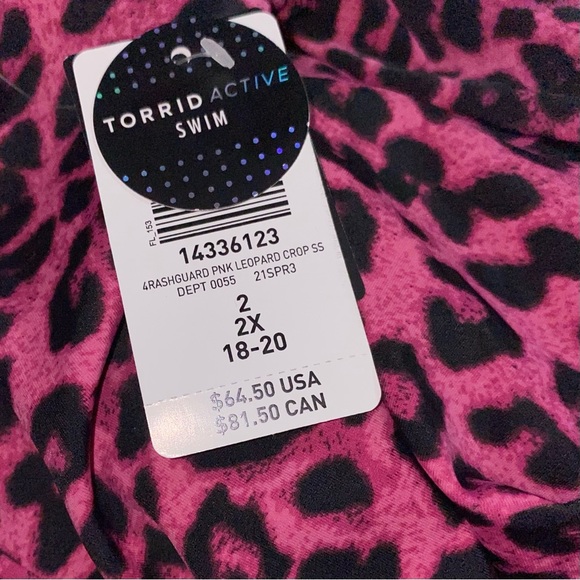 Torrid Leopard Wireless Rashguard - Picture 3 of 3